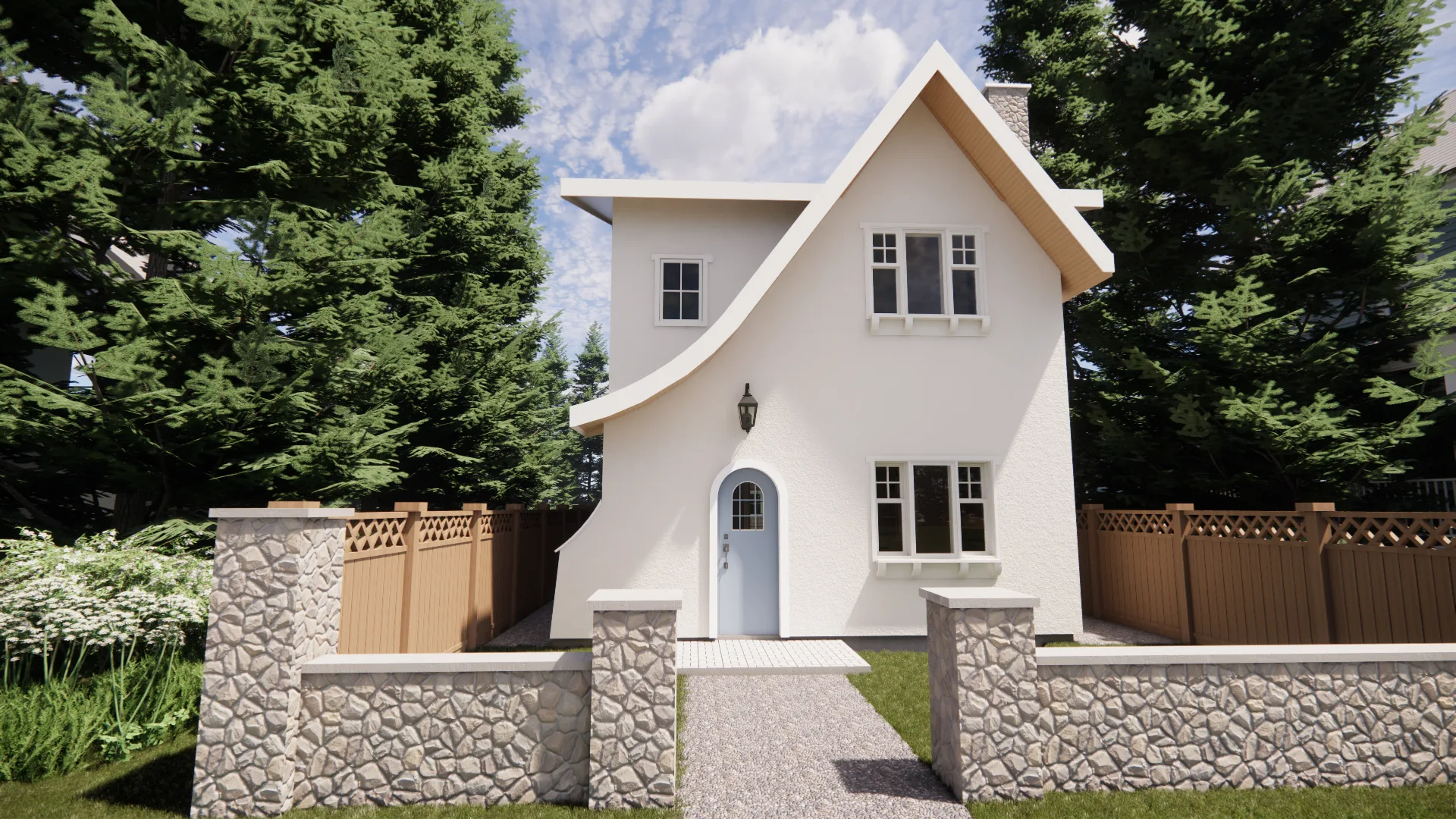 Point Grey Residence — front elevation render